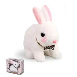Interaktív Sétáló Plüss Nyuszi 16cm 049978