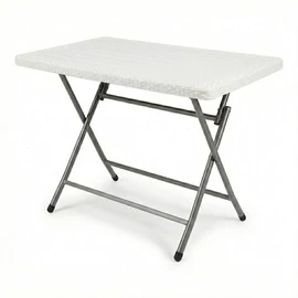 Anadolu 3D Rattan Kerti Étkezőasztal – Fehér PVC-RAT-06