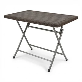 Anadolu 3D Rattan Kerti Étkezőasztal – Antracit PVC-RAT-08