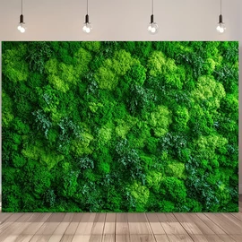 Élethű Moha Hatású Nyomtatott Háttérfal (2D) - Poliészter Dekoráció 47M895GV79-110