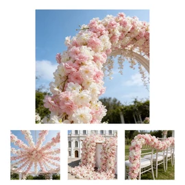 4 db-os Mű cseresznyevirág girland Szett 182cm 58MW453254