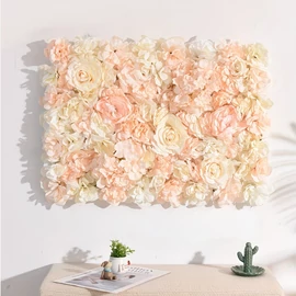 Elegáns Művirág Falpanel - Rózsa és Pünkösdi Rózsa (30x40cm) UW547921-2