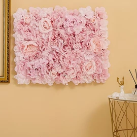 Elegáns Művirág Falpanel - Rózsa és Pünkösdi Rózsa (30x40cm) UW547921-3