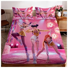 3 Részes K-pop Témájú Gumis Lepedő Szett – 100x200 cm 57MK552QG5-2