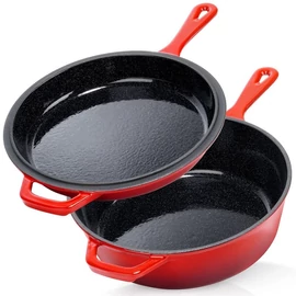 Zománcozott öntöttvas edény és serpenyő szett 199157