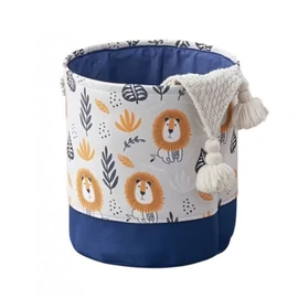 Oroszlán Mintás Játéktároló és Szennyeskosár – Skandináv stílusú rendszerező OR115