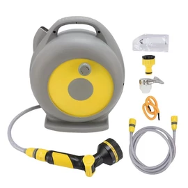 20 m-es Nehézterhelésű Behúzható Kerti Tömlődob – Egész éves kültéri használatra JT11245657