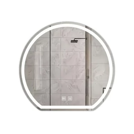 Intelligens Félkör Alakú LED Fürdőszobai Tükör – Elegancia és modern funkciók LF11764508