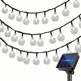 Hideg Fehér (Cold White) Napelemes Kristálygömb Fényfüzér YN1935866-W