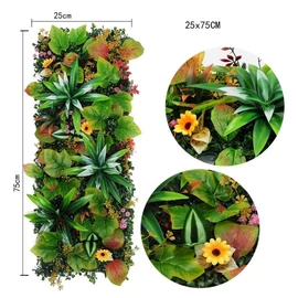 Élethű műnövény falpanel 25x75cm XW12875102-03