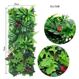 Élethű műnövény falpanel 25x75cm XW12875102-04