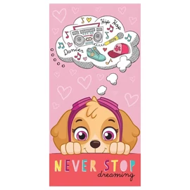 Mancs Őrjárat Never Stop dreaming fürdőlepedő, strand törölköző 70 × 140 cm AYM078367