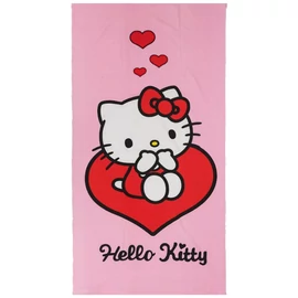 Hello Kitty Love fürdőlepedő, strand törölköző 70 × 140 cm AYM451199