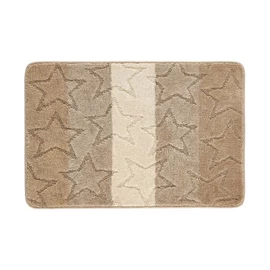 HİLAL Csillagmintás Fürdőszobaszőnyeg Szett Bézs Színben HF02
