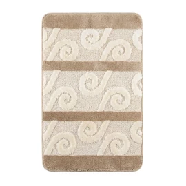 HİLAL Hullámmintás Fürdőszobaszőnyeg Szett Bézs Színben HF04