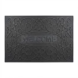 HİLAL Welcome Feliratos Gumi Lábtörlő Fekete Színben HL06