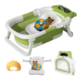 Hordozható összecsukható zöld kutyafürdő szett JX11424859