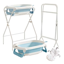 Összecsukható kék babakád állvánnyal RV7295518-3