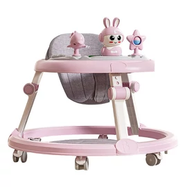 Összecsukható rózsaszín baba járóka 7 magassággal V2M3W37036