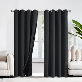 2 részes 100%-ban sötétítő függöny szett gyűrűs kivitelben DL1464958-F