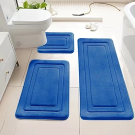 3 részes nedvszívó fürdőszobaszőnyeg szett KW7595014-K