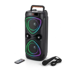 Hordozható Party Hangfal Mikrofonnal és Távirányítóval ABS-4219