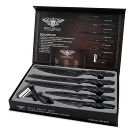 Rosa Bella késkészlet 6 részes márvány bevonattal RB-9281