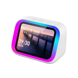 AI okos hangszóró RGB világítással és kijelzővel | fehér 5GMGW57457-2