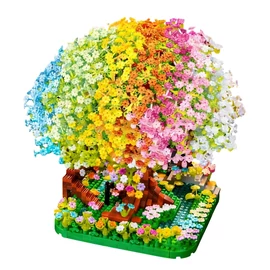 Szivárvány virágfa mini építőkocka készlet FN10925937
