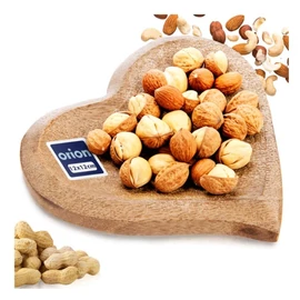 Szív alakú mangófa tálalótál 12cm 129275