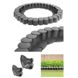 Kerti szegély 410 cm 32 db szürke 351008-G