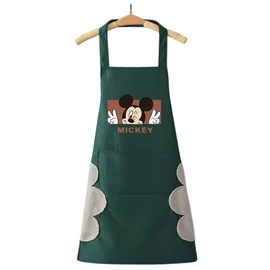 Mickey egér mintás konyhai kötény - Zöld NE2247308-2