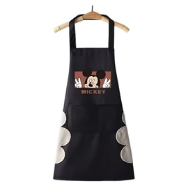 Mickey egér mintás konyhai kötény - Fekete NE2247308