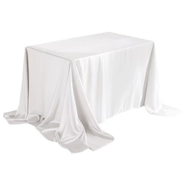 Szatén asztalterítő 305 × 153 cm - Fehér NM5392196-4