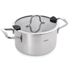 Orion VENICE Rozsdamentes Acél Fazék Üvegfedővel (22 cm, 4,3 L) 113374