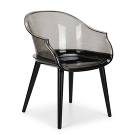 Modern Füstszürke-Fekete Design Karosszék FFK-01