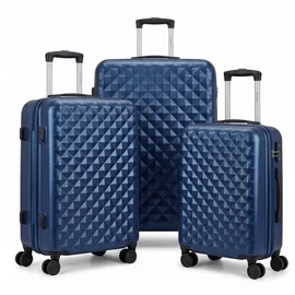 Diamond Premium 3db-os Keményfalú Bőröndszett Kék DIA3K