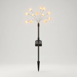 Napelemes kerti dekorációs lámpa szett 8 LED fényforrással LED-1212