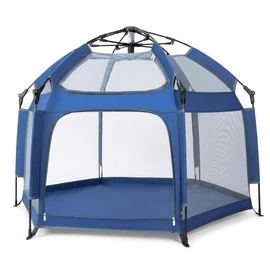 Összecsukható baba játszósátor hálós oldalfalakkal kék BW-006