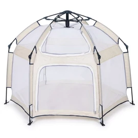 Összecsukható baba játszósátor hálós oldalfalakkal bézs BW-007