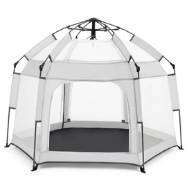 Összecsukható baba játszósátor hálós oldalfalakkal fehér BW-008