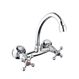 Mondiggiani fali mosogató csaptelep kétgombos kivitel T-02