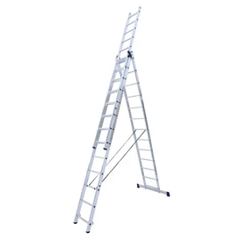 3 részes alumínium tolólétra stabilizátorral | 3×9 fok SLH00