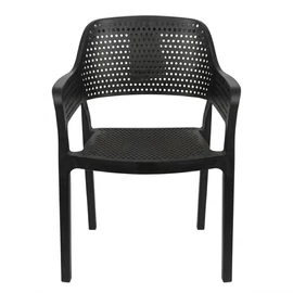 Hawaii fekete műanyag kerti szék HM-01