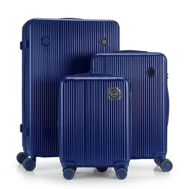 Aurea Prémium Kemény ABS 3db-os bőrönd szett kék AURK