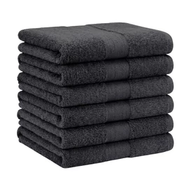 Extra puha törölköző szett 6 db 70x140 cm Fekete EPTSZ-03