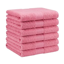 Extra puha törölköző szett 6 db 70x140 cm Rózsaszín EPTSZ-07