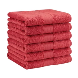 Extra puha törölköző szett 6 db 70x140 cm Piros EPTSZ-09