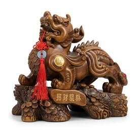 Dekoratív kínai oroszlán sárkány szobor DRG1