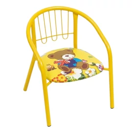 Macis fémvázas gyermekszék - sárga MGK-01S